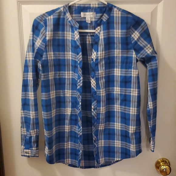 Thin Blue and White Flannel - Picture 2 of 4